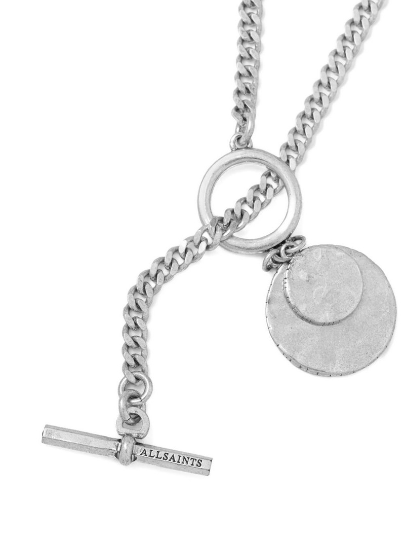ALLSAINTS curb-chain charm necklace outlook