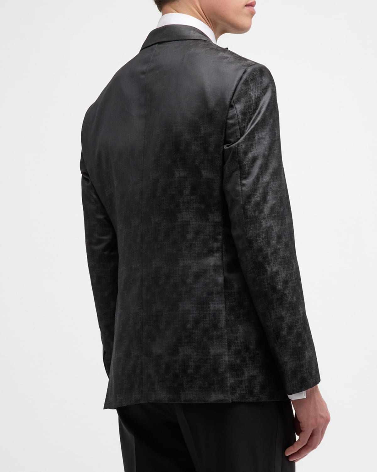 Men's Micro-Dot Peak Dinner Jacket - 5