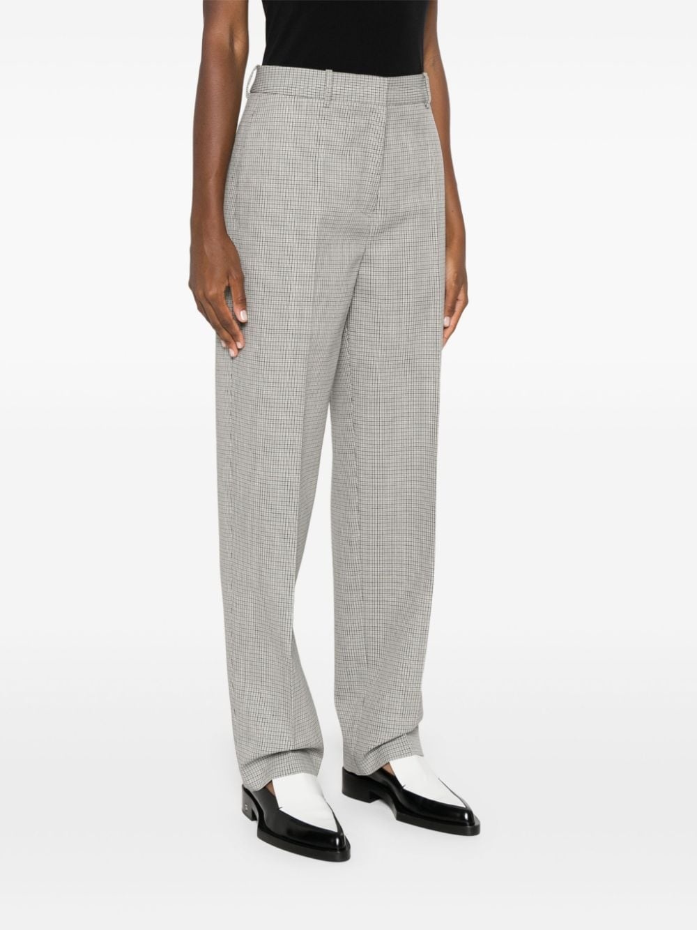 checked tailored trousers - 3
