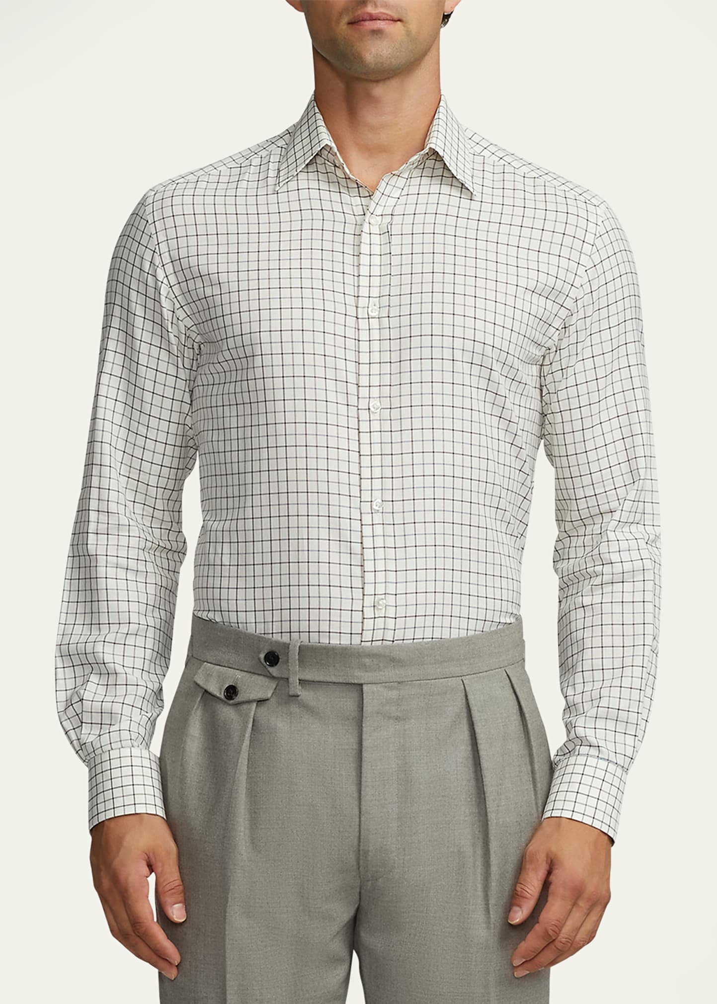 Men's Tattersall Twill Button-Down Shirt - 4