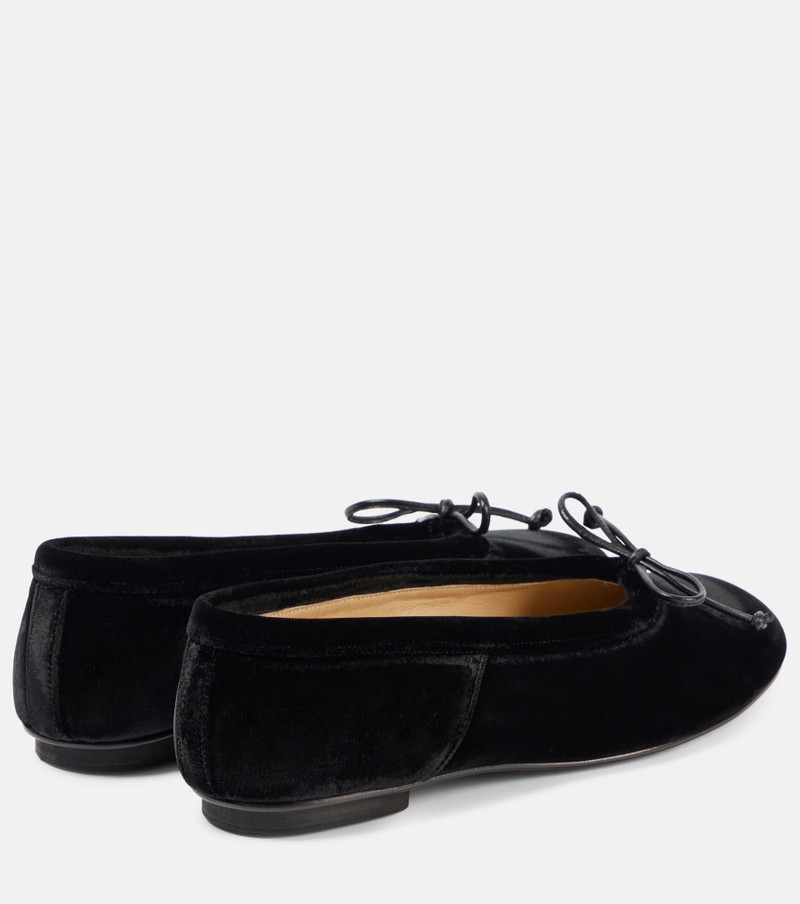 LE MONDE BÉRYL Mica velvet ballet flats outlook