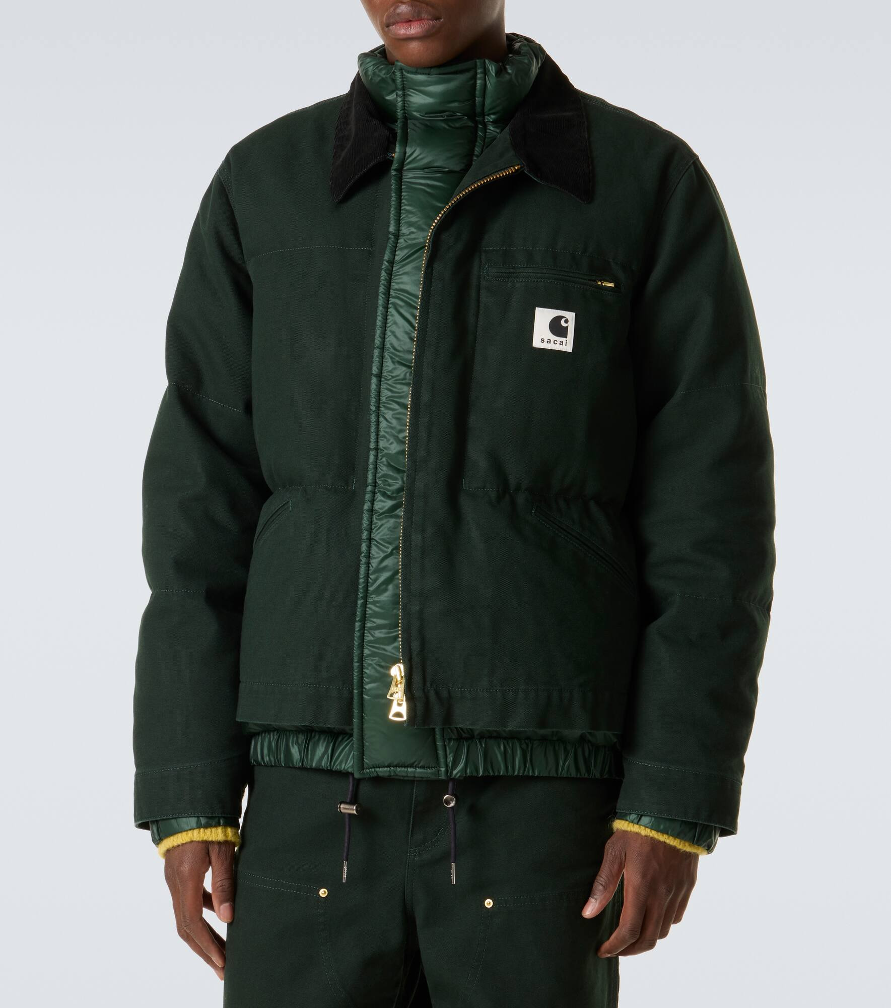 x Carhartt cotton canvas down jacket - 3
