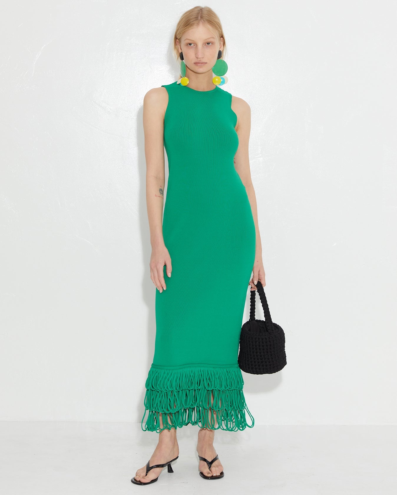 Albers Knit Dress - Green - 1