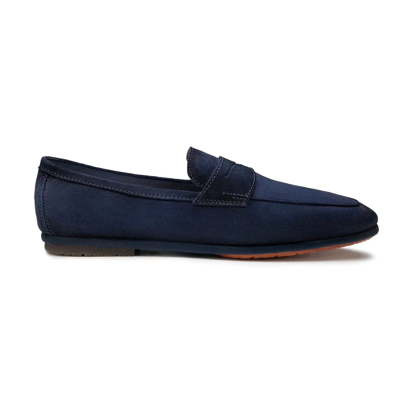 Men's blue suede Carlo penny loafer - 1