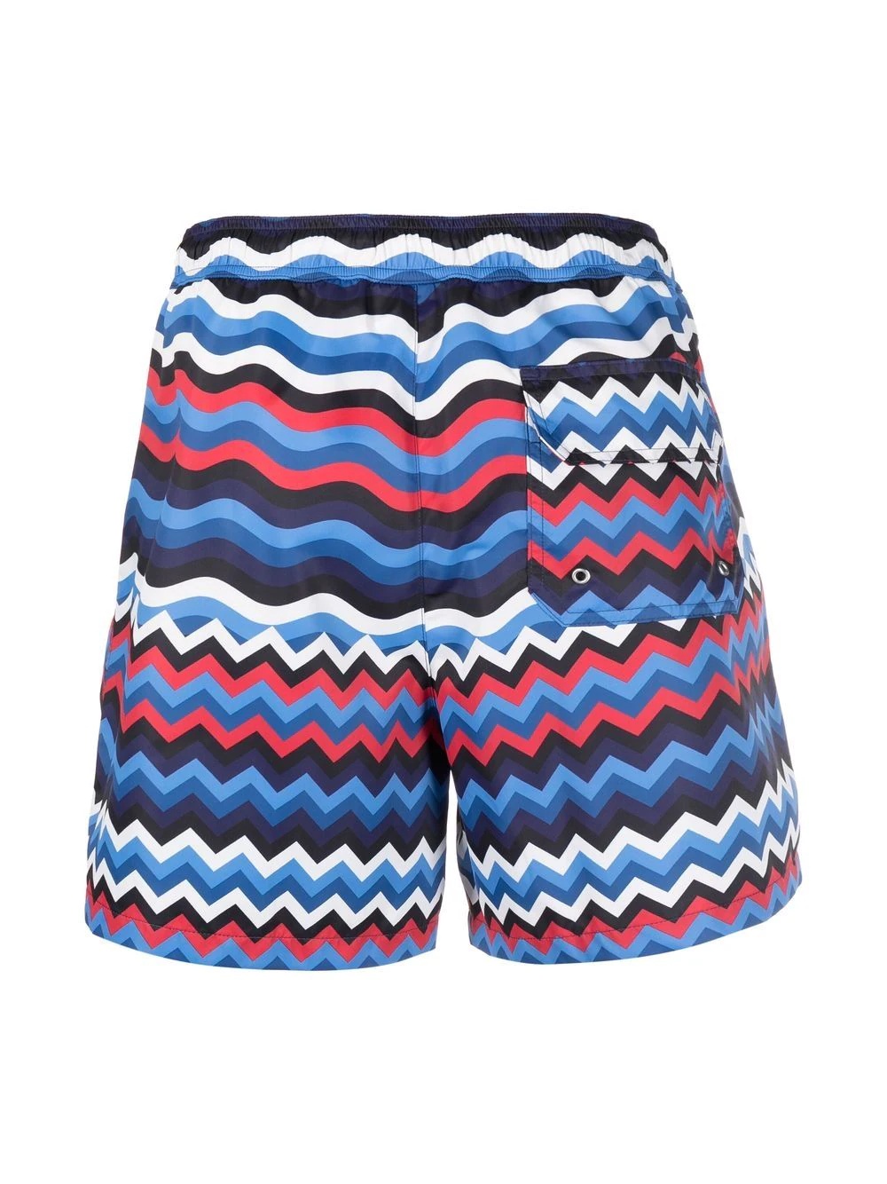 zig-zag wave-print swim shorts - 2