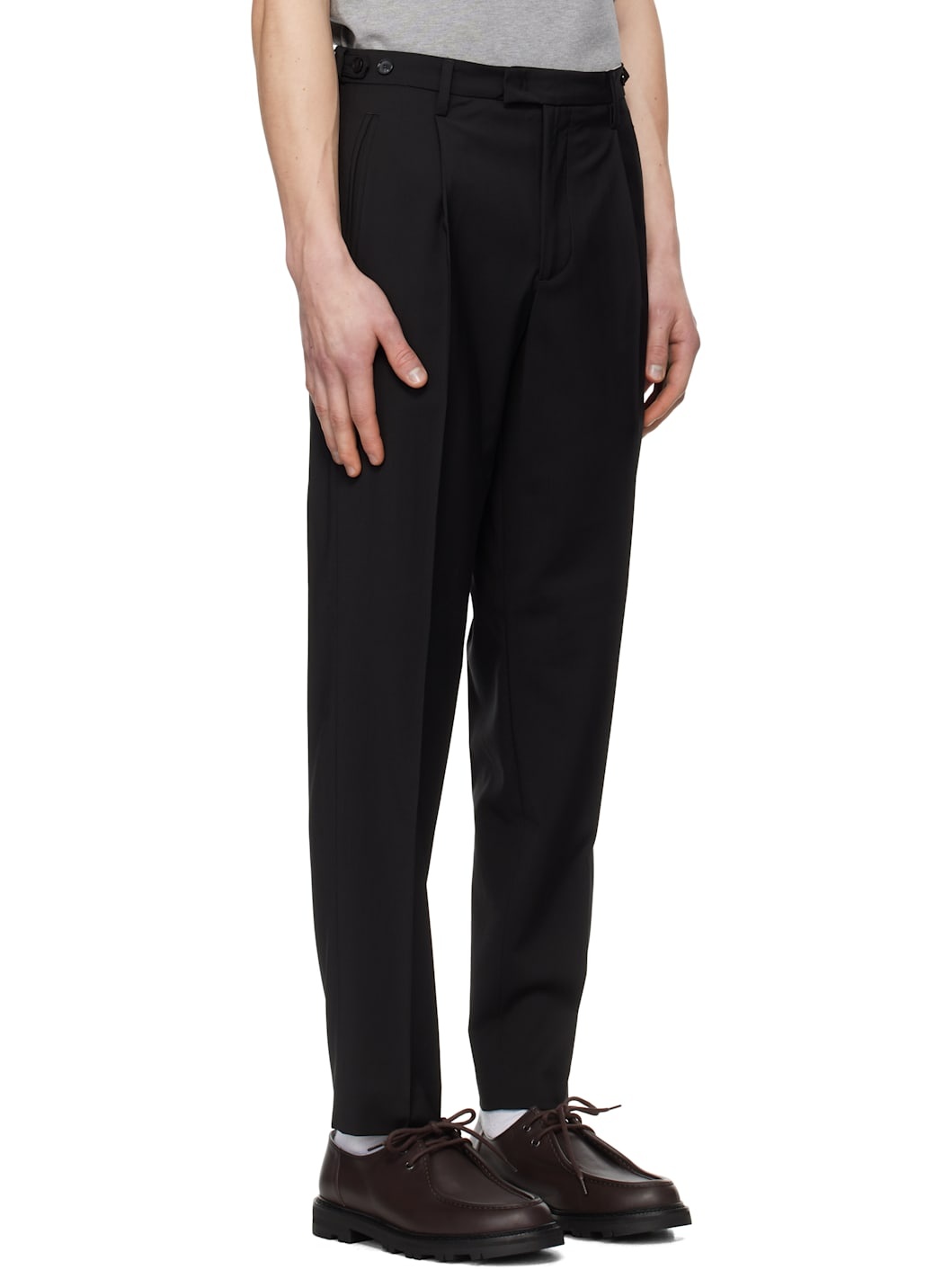 Black Masco Tropical Trousers - 2