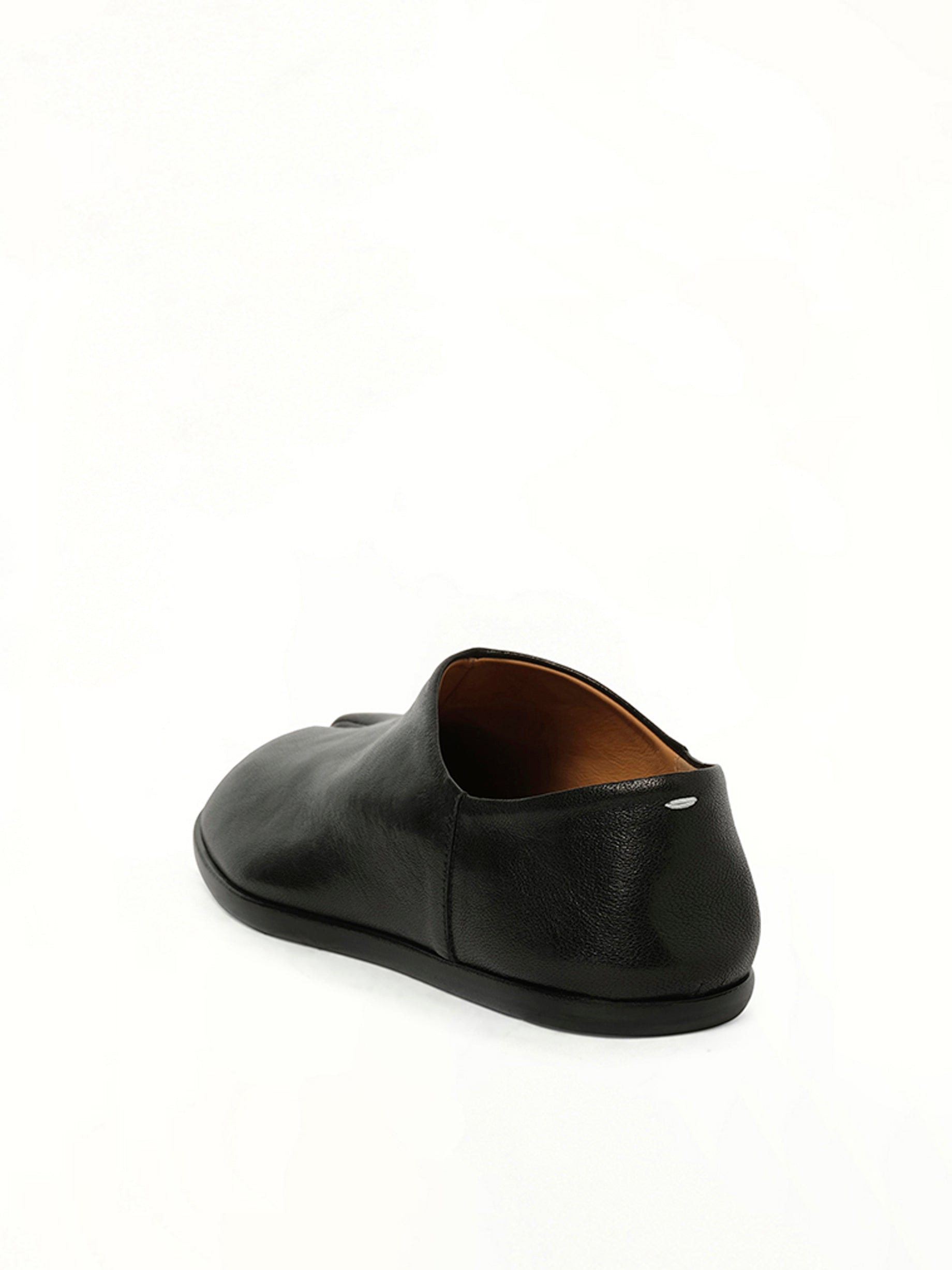 Tabi Toe Slip-On Loafers in Black - 3