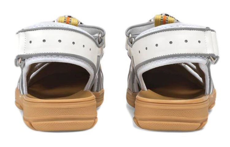 (WMNS) Gucci Tinsel Sport Sandals 'Crystal White Grey' 571557-98D10-8475 - 3
