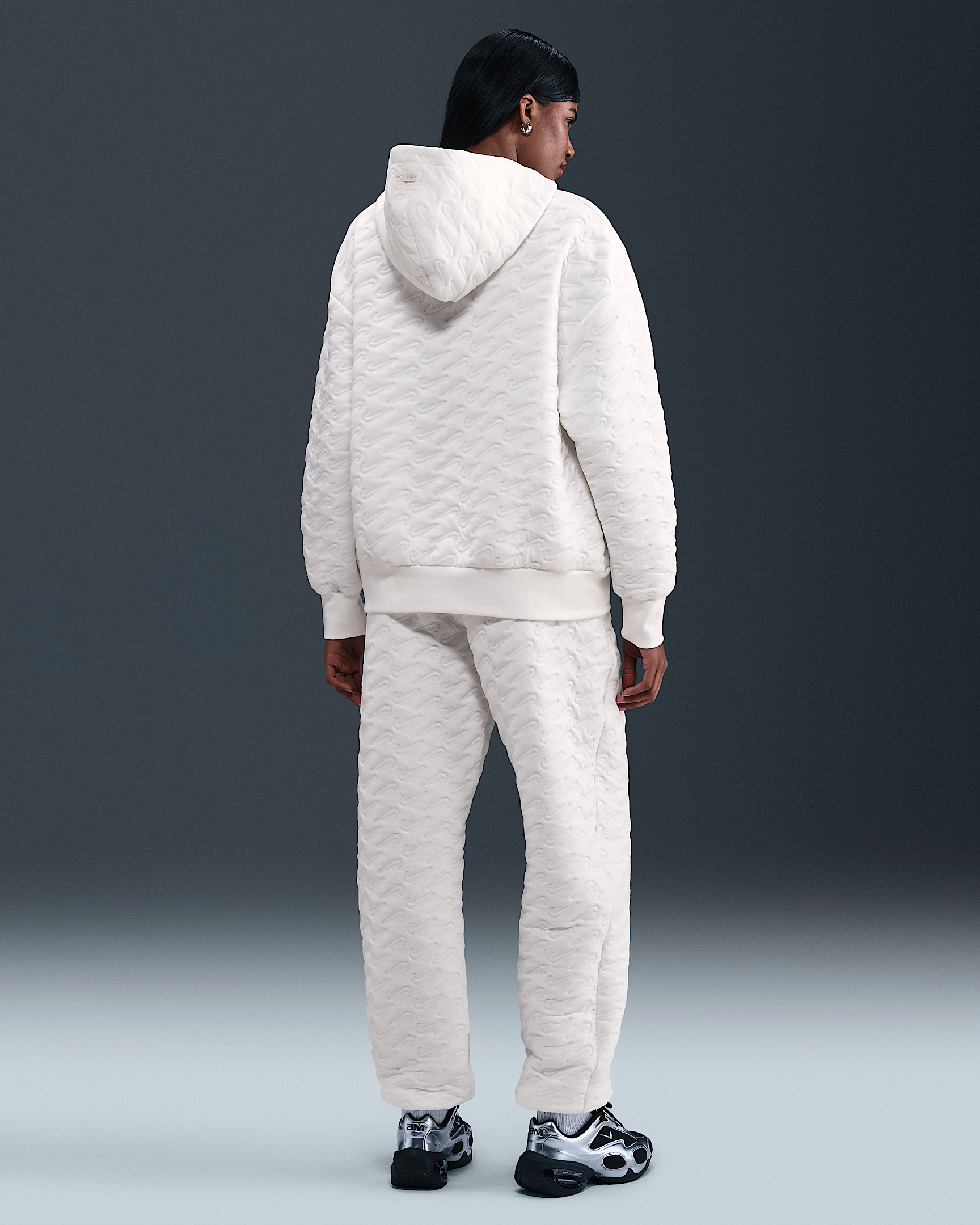 Nike Sportswear Phoenix Fleece Women's Loose Jacquard Pullover Hoodie - 5