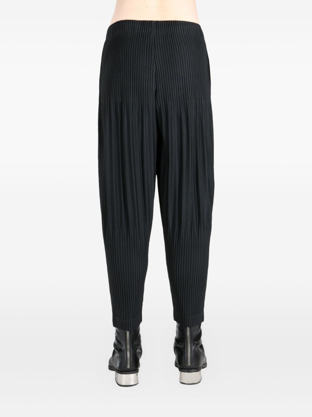 plissé trousers - 4
