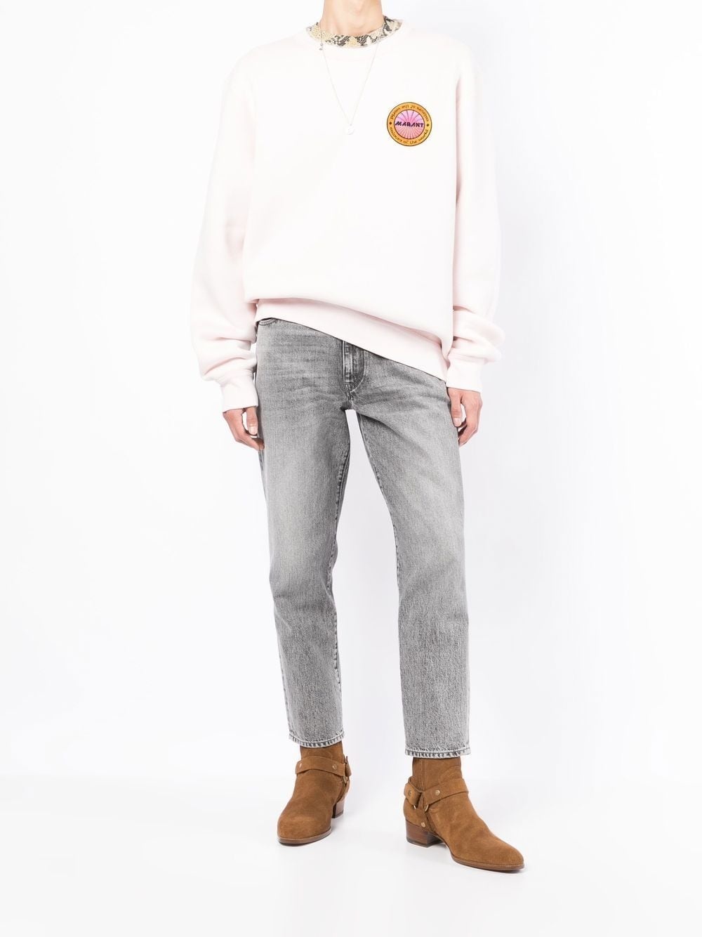 logo-patch sweatshirt - 2