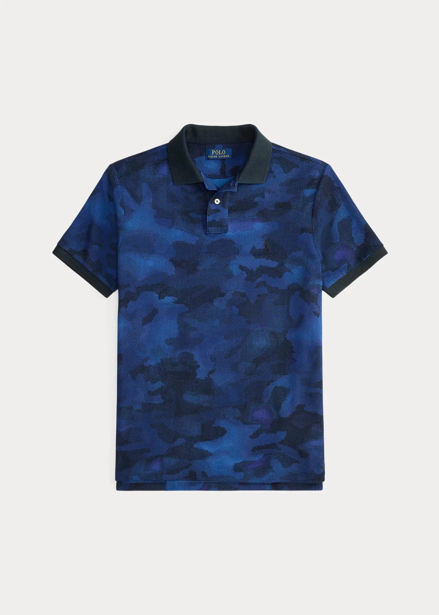 Classic Fit Camo-Print Mesh Polo Shirt - 1
