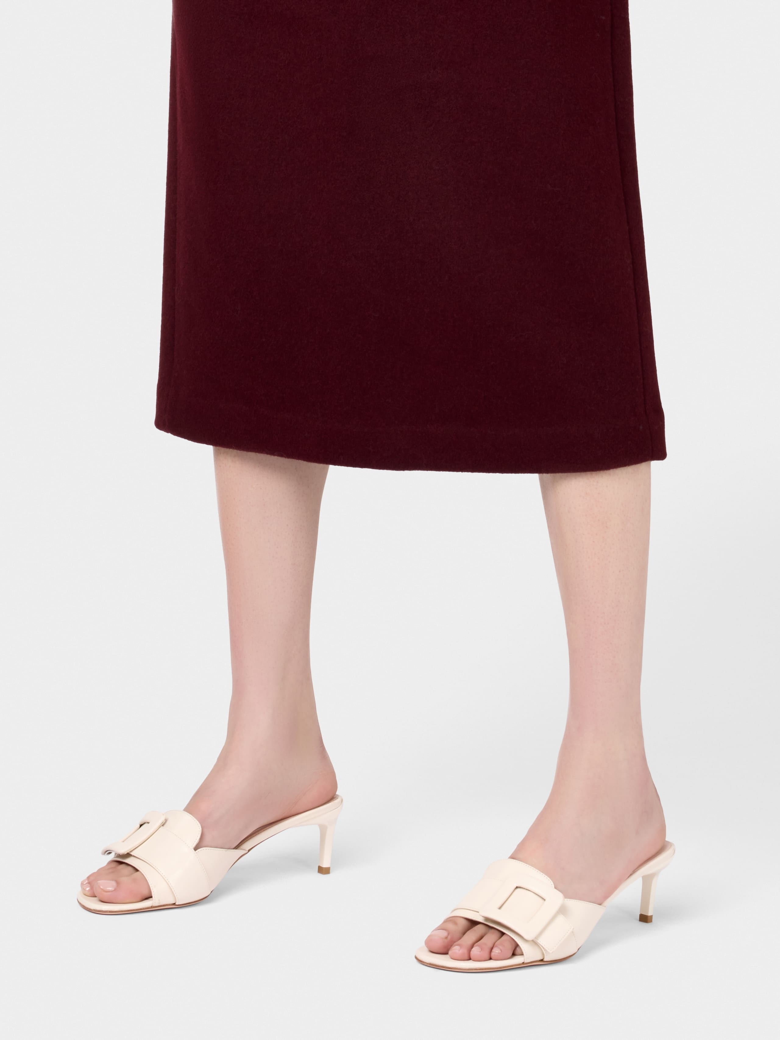 Viv' Canard Mules in leather - 9