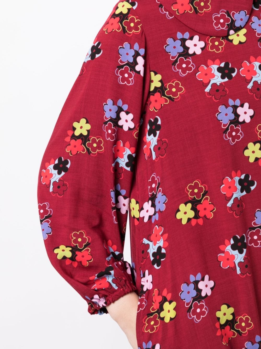 floral-print midi dress - 5