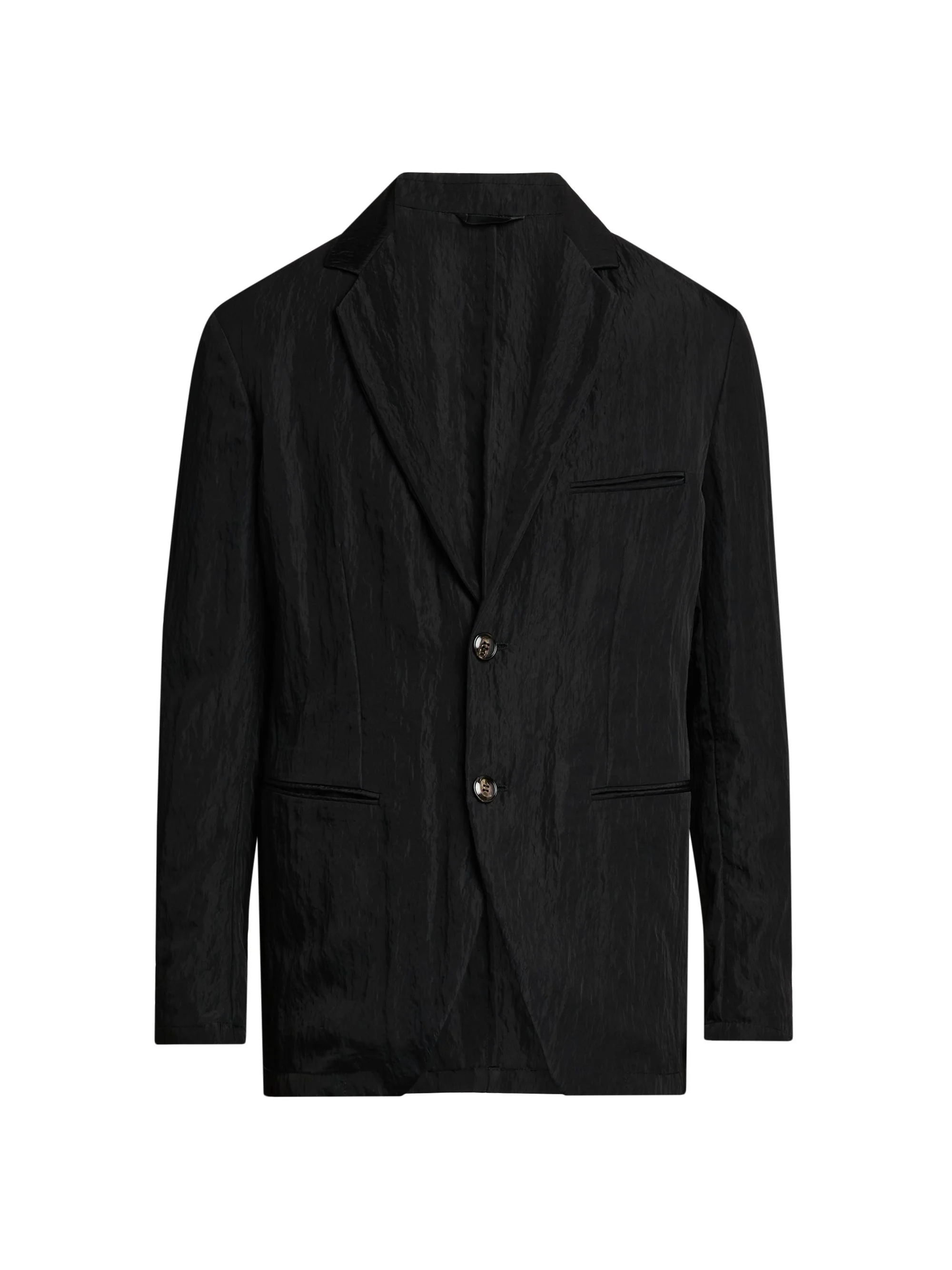 Men's Crinkle Texture Soft Blazer - Anthracite - 1