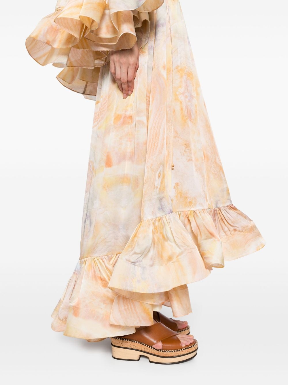 Flounce maxi skirt - 5
