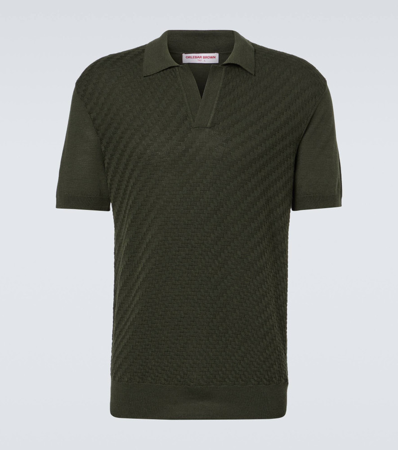 Horton silk and cotton polo shirt 1