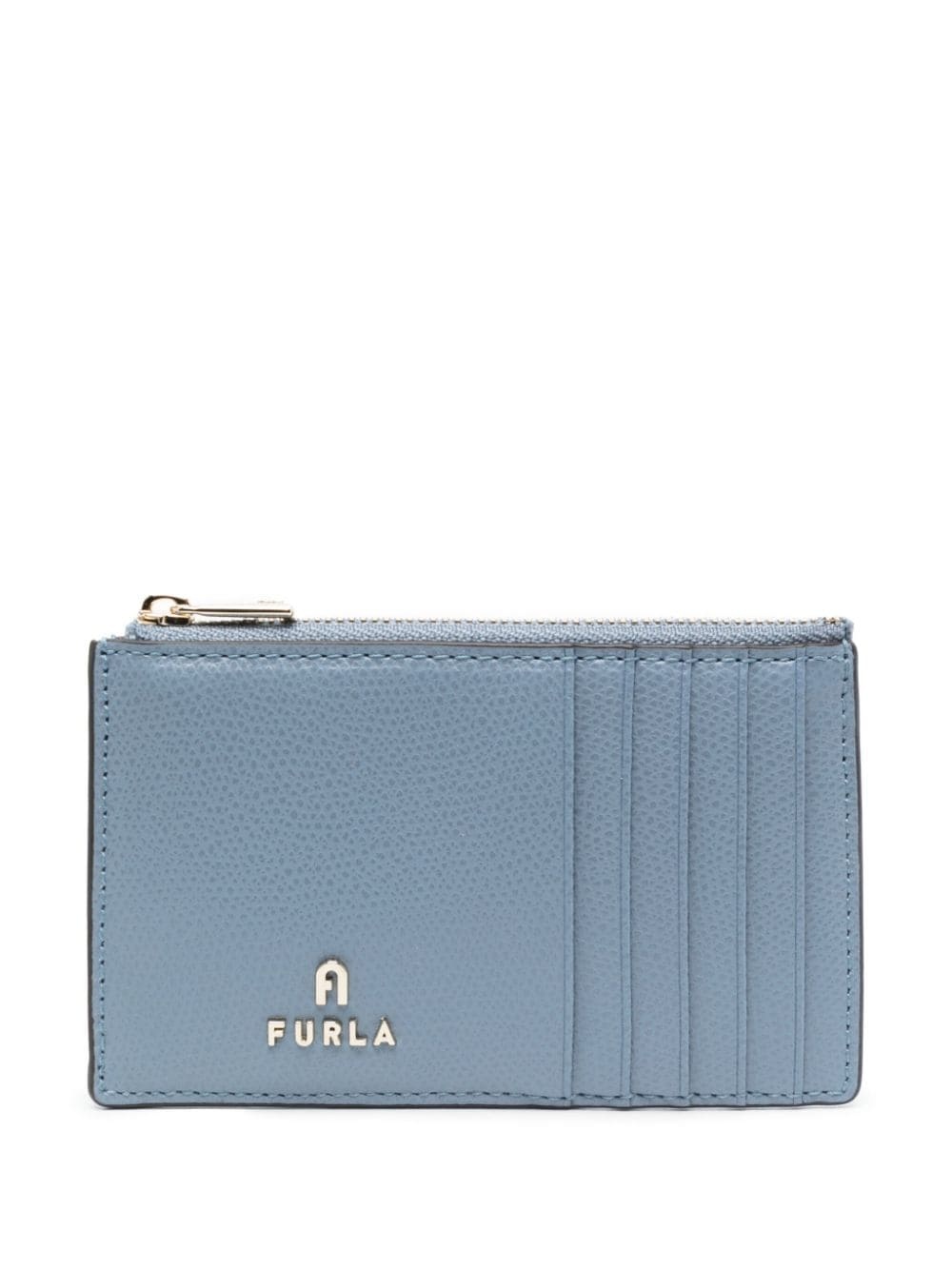 logo-plaque leather wallet - 1