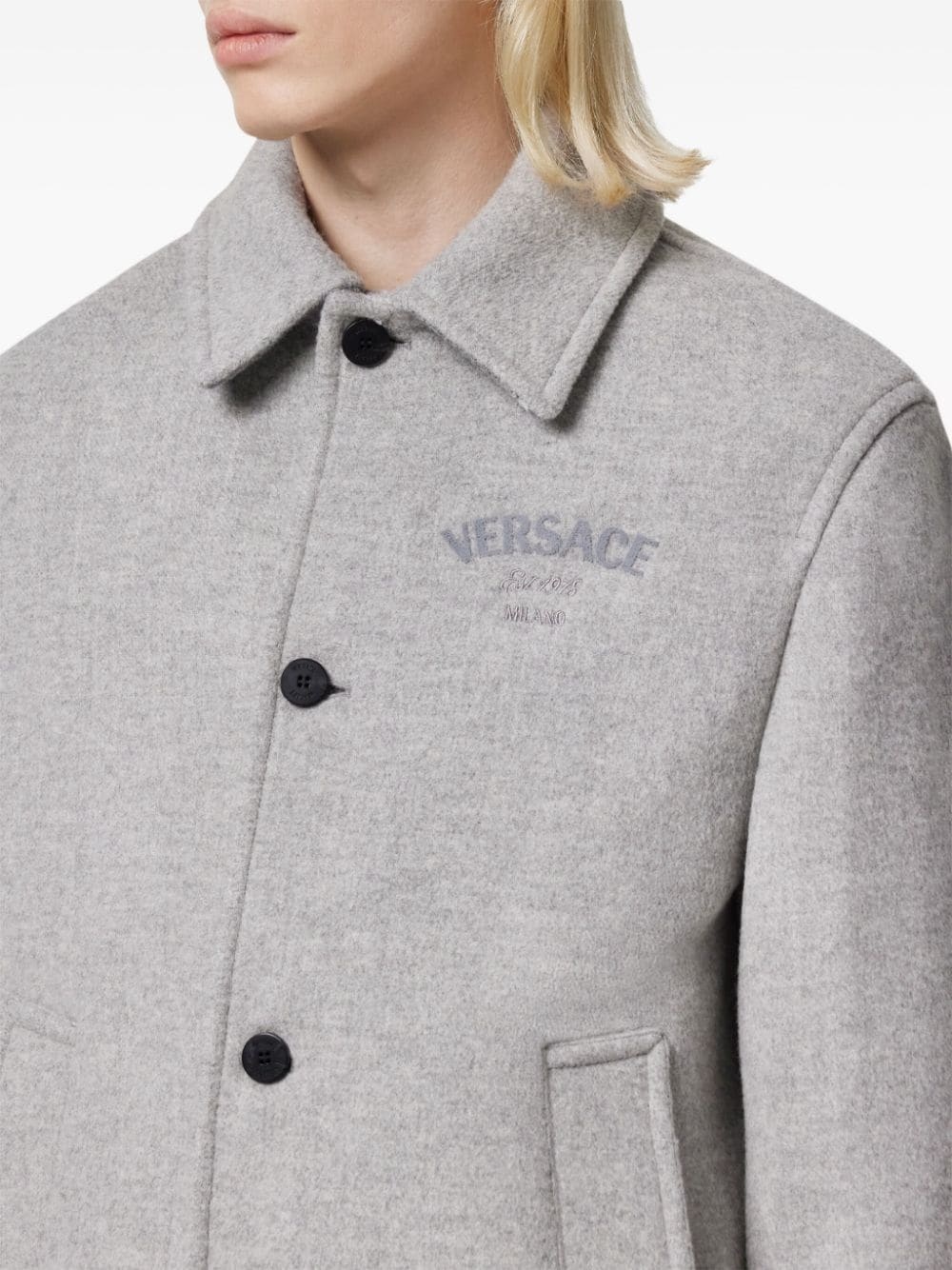 wool-blend blouson jacket - 5