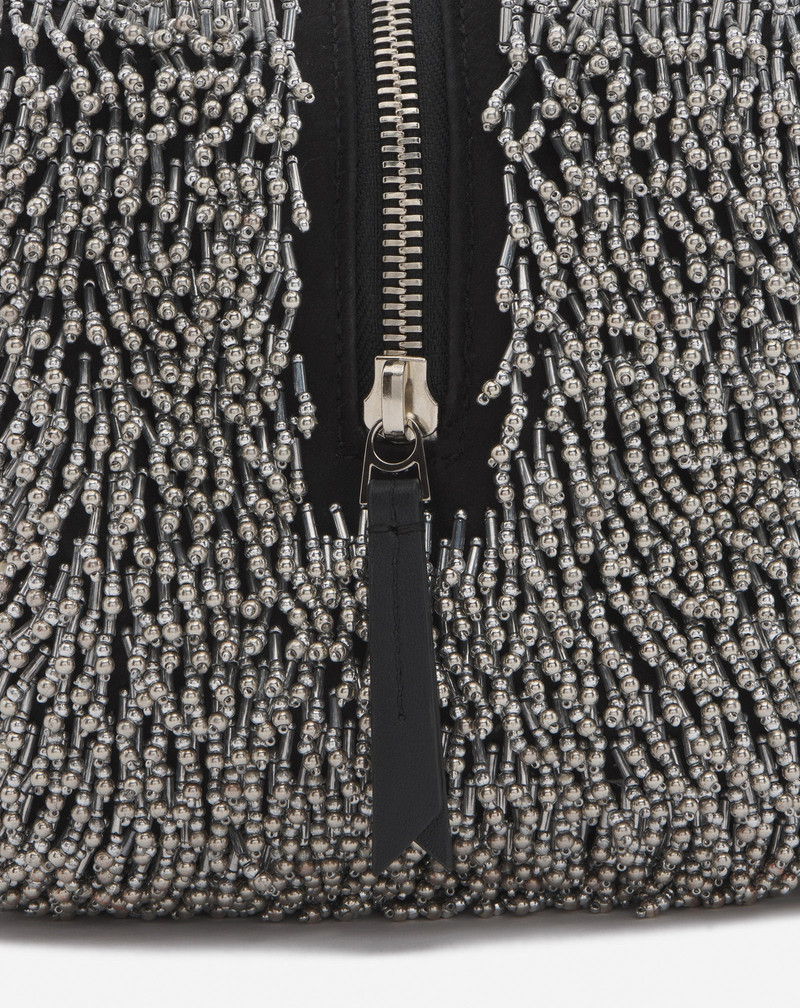 TEMPO BY LANVIN EMBROIDERED LEATHER BAG 7