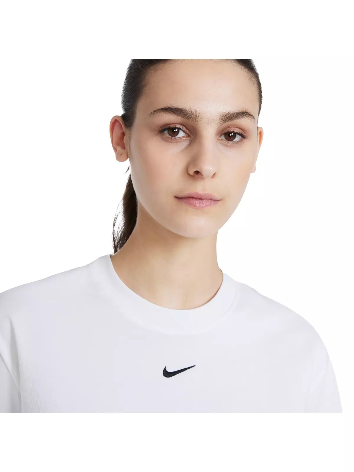 Women's Sportswear Essentials Boxy Tee-White - 3