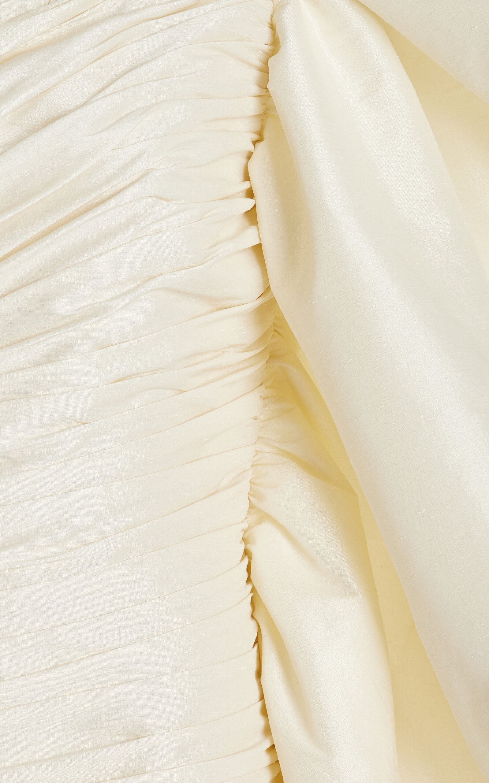 Marji Ruched Taffeta Mini Dress white - 5