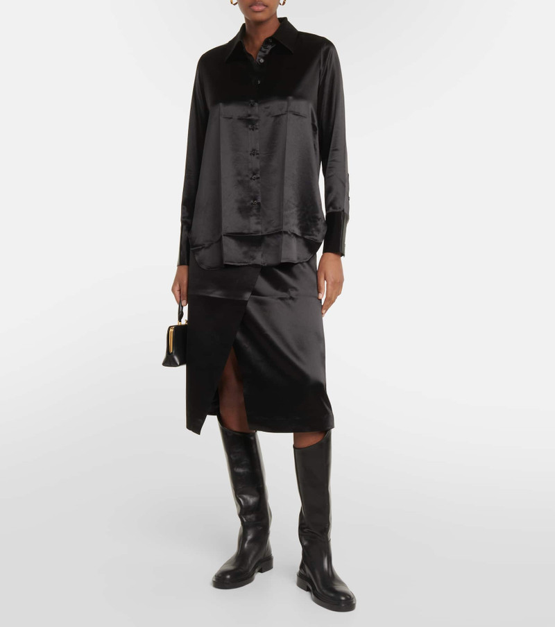 CO Satin wrap skirt outlook