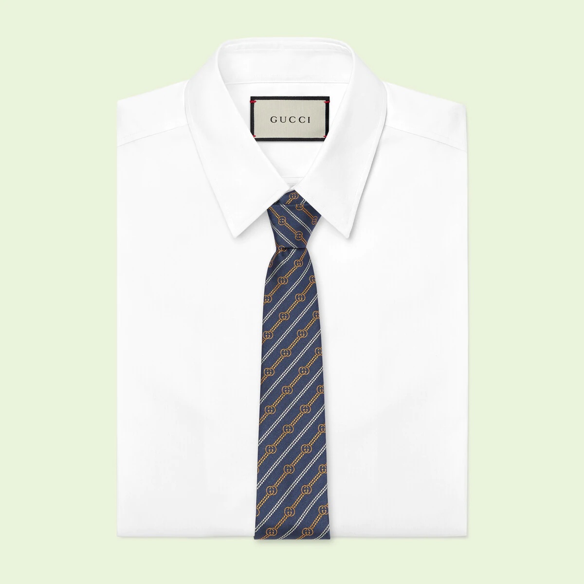 Interlocking G silk jacquard tie - 2
