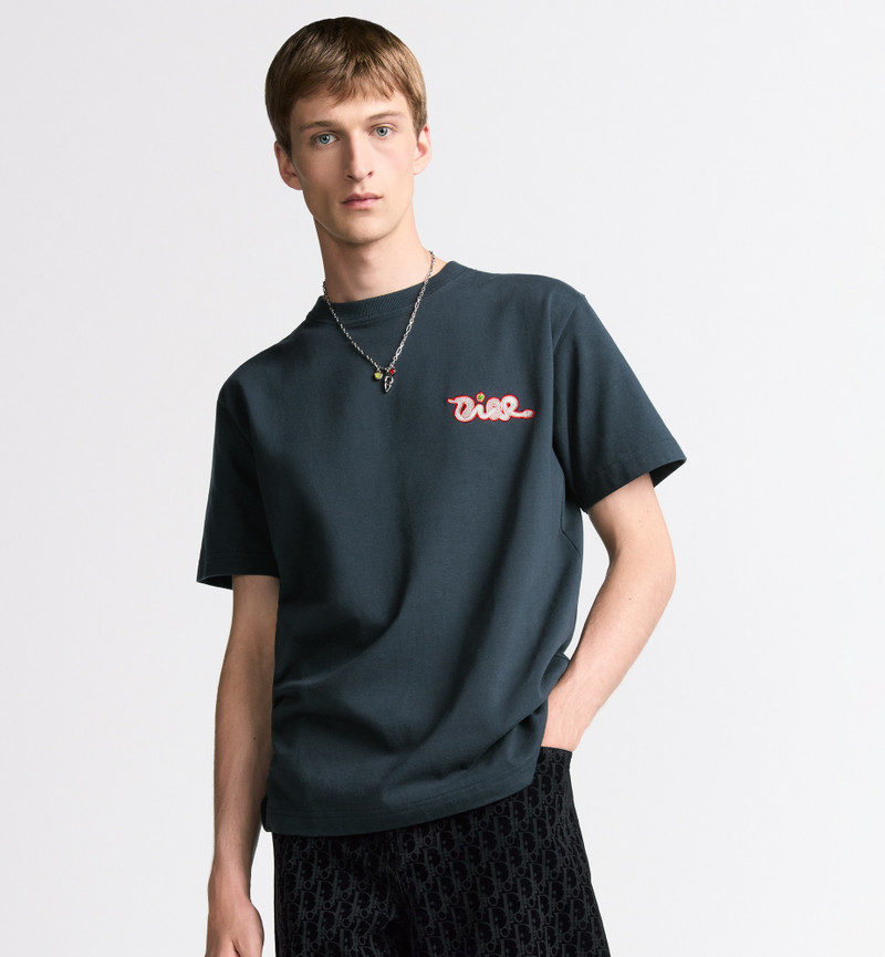 Dior DIOR AND KAWS T-Shirt, Relaxed Fit | REVERSIBLE