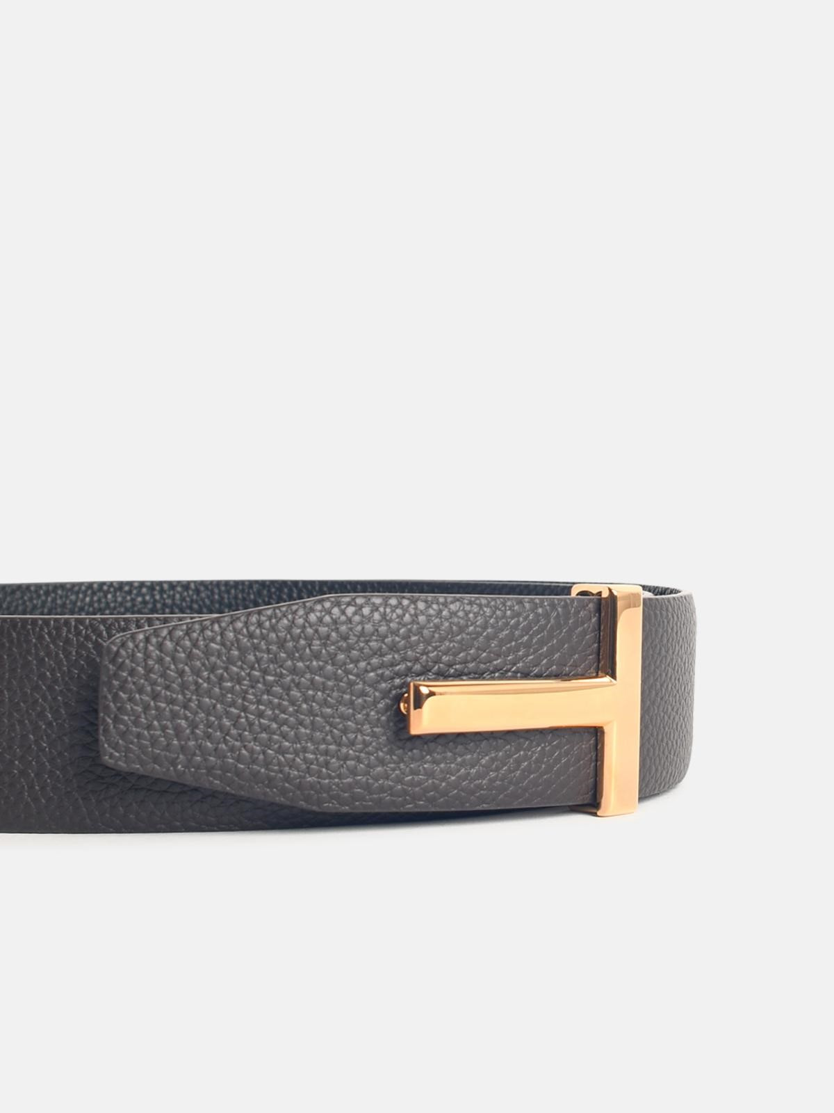 BROWN LEATHER BELT - 3