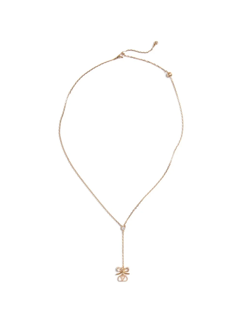 Vlogo floc necklace in metal and swarovski® crystals - 1
