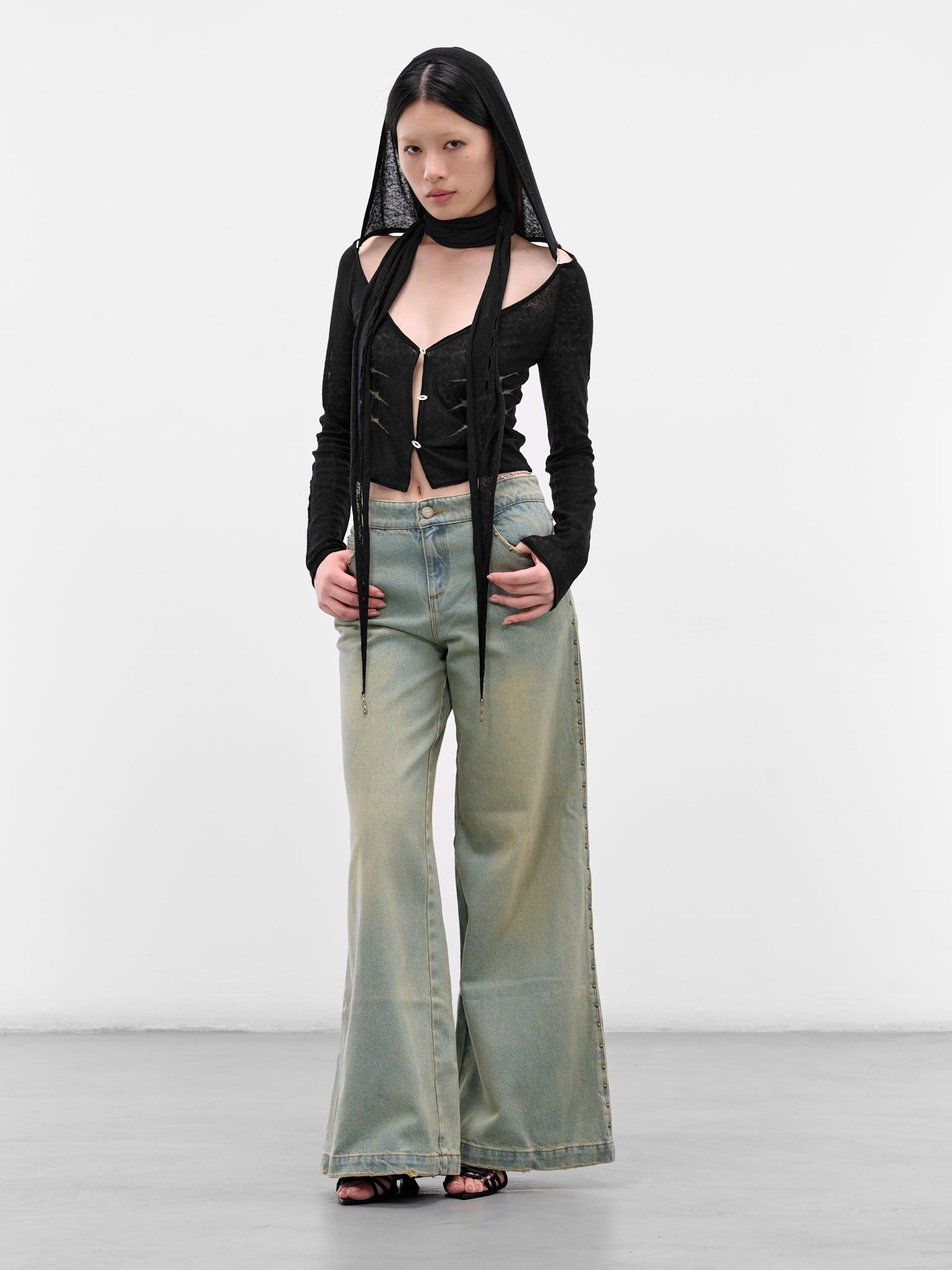 Blue G-String Baggy Denim Jeans - 6