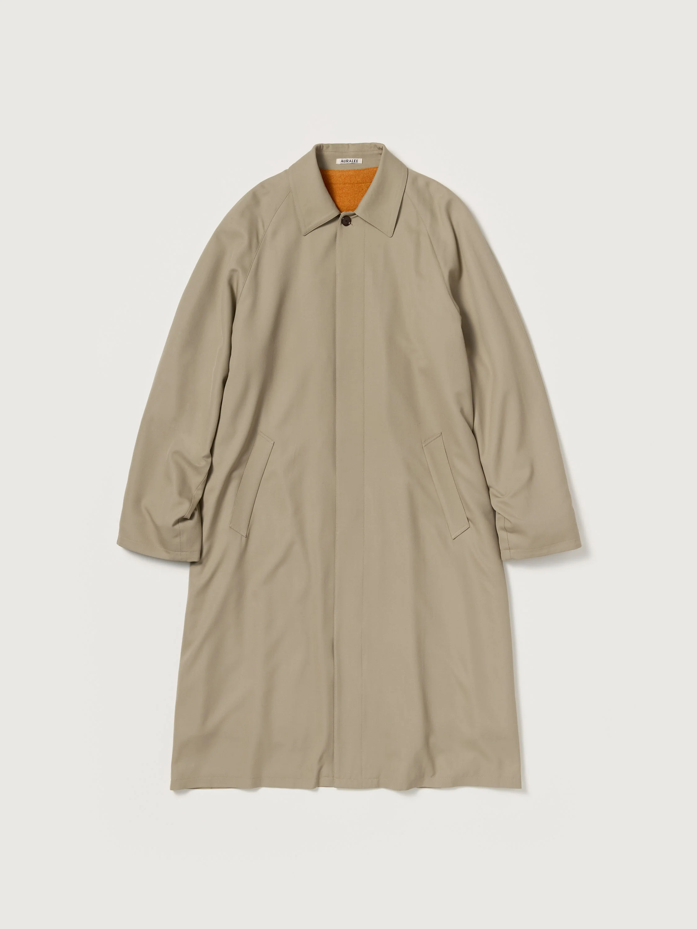 ULTRA FINE WOOL TWILL WOOL-LINED COAT - 1