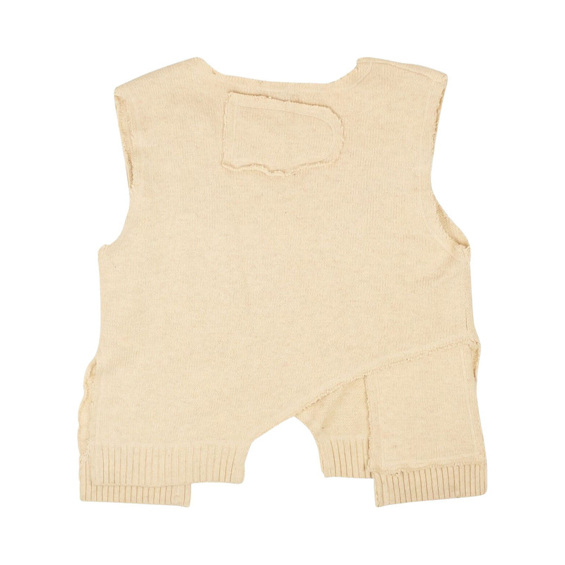WHO DECIDES WAR Who Decides War L'Ardeur Unadorned Sweater Vest 'Cream' outlook