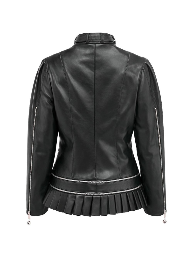 Chopova Lowena pleated buckle jacket outlook