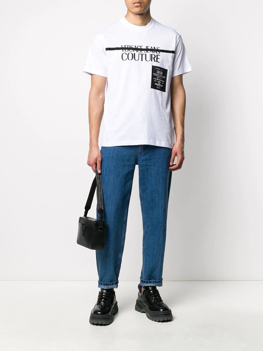 grosgrain graphic logo T-shirt - 2