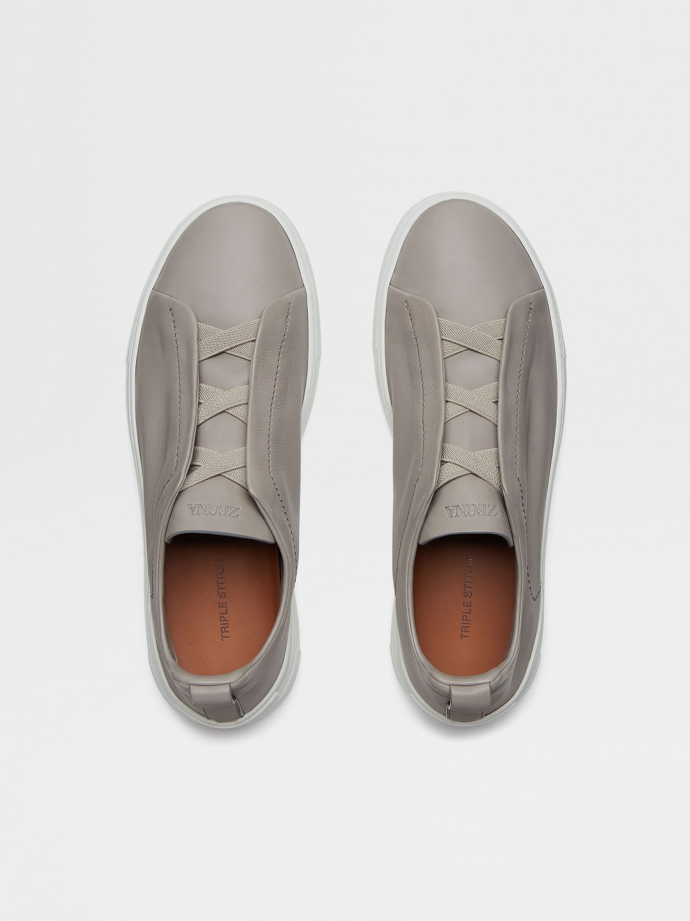 LIGHT GREY SECONDSKIN TRIPLE STITCH™ SNEAKERS - 4