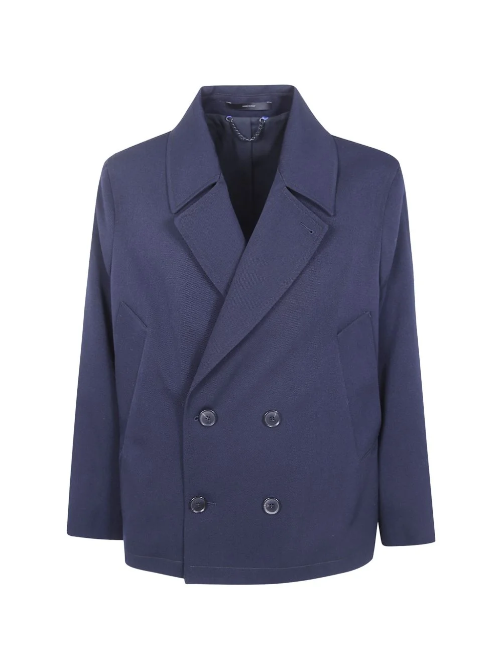 double-breasted peacoat - 1