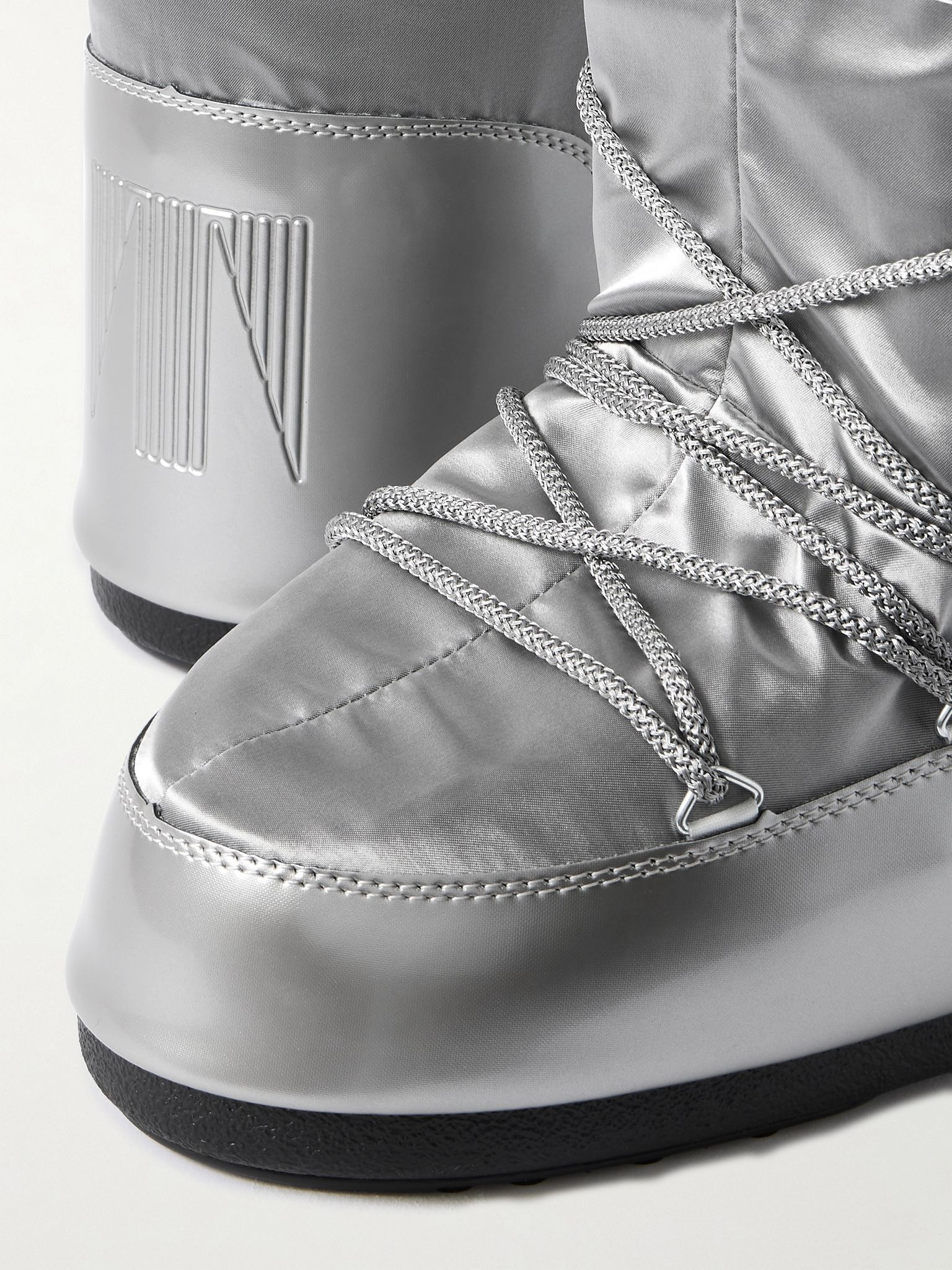 Icon Glance metallic shell and PVC snow boots Silver - 4
