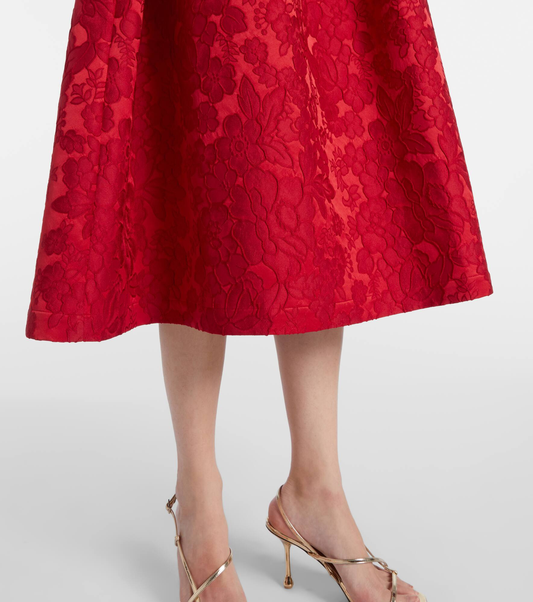Satine matelassé jacquard midi dress - 5