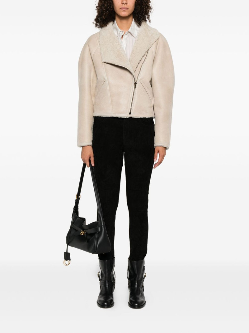 Isabel Marant Dorothea zip-cuffed suede trousers outlook