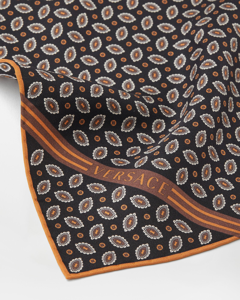 VERSACE Printed Silk Twill Pocket Square outlook