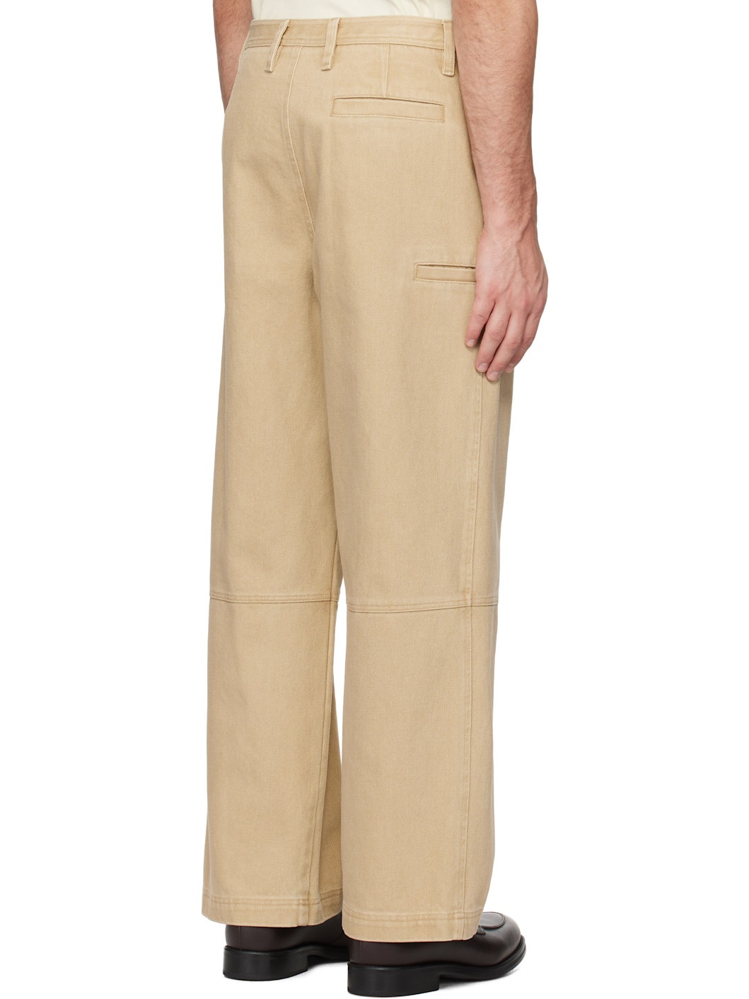 Tan Washed Side Pocket Jeans - 3
