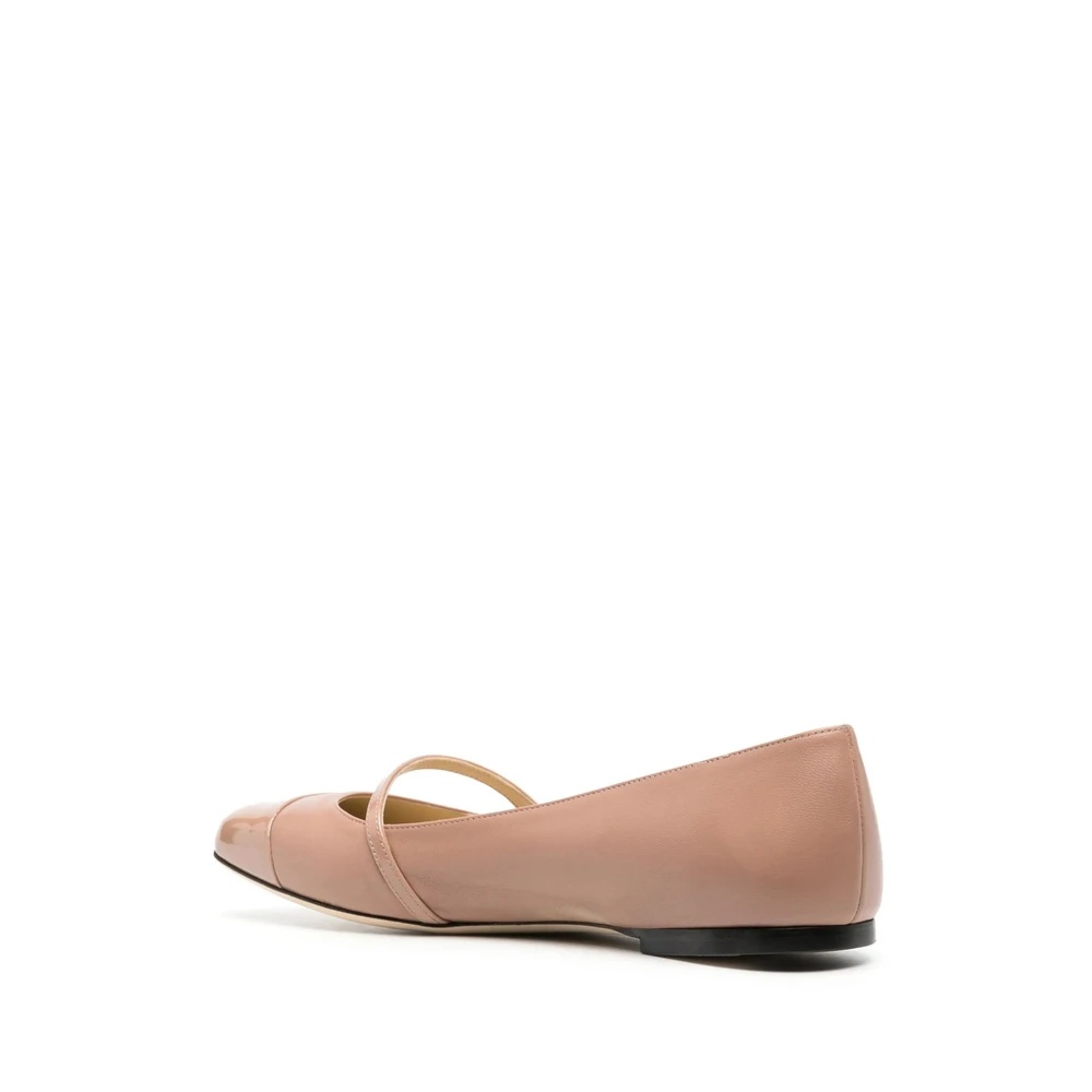 BLUSH PINK PEARL DETAIL FLAT SHOES - 3