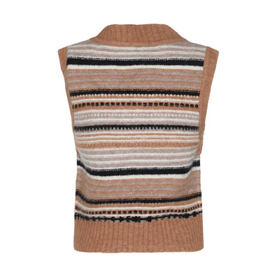 GANNI brown wool knitwear outlook