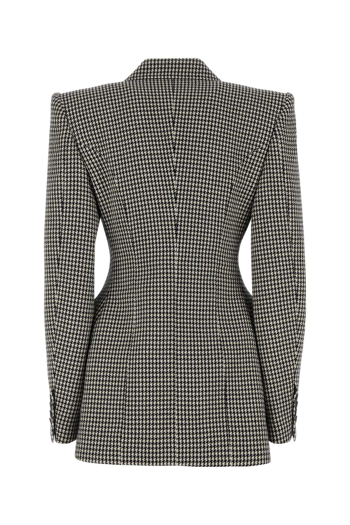 Balenciaga Women Embroidered Wool Blazer - 2