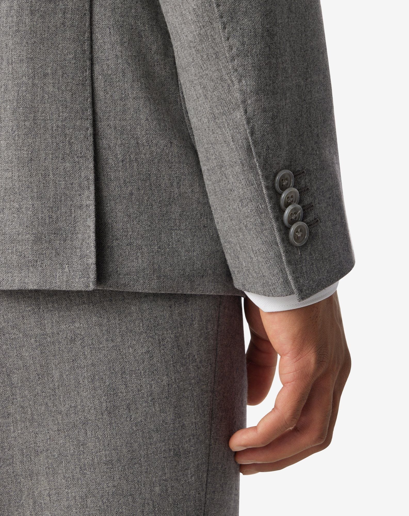 Grey wool and cashmere suit - 6