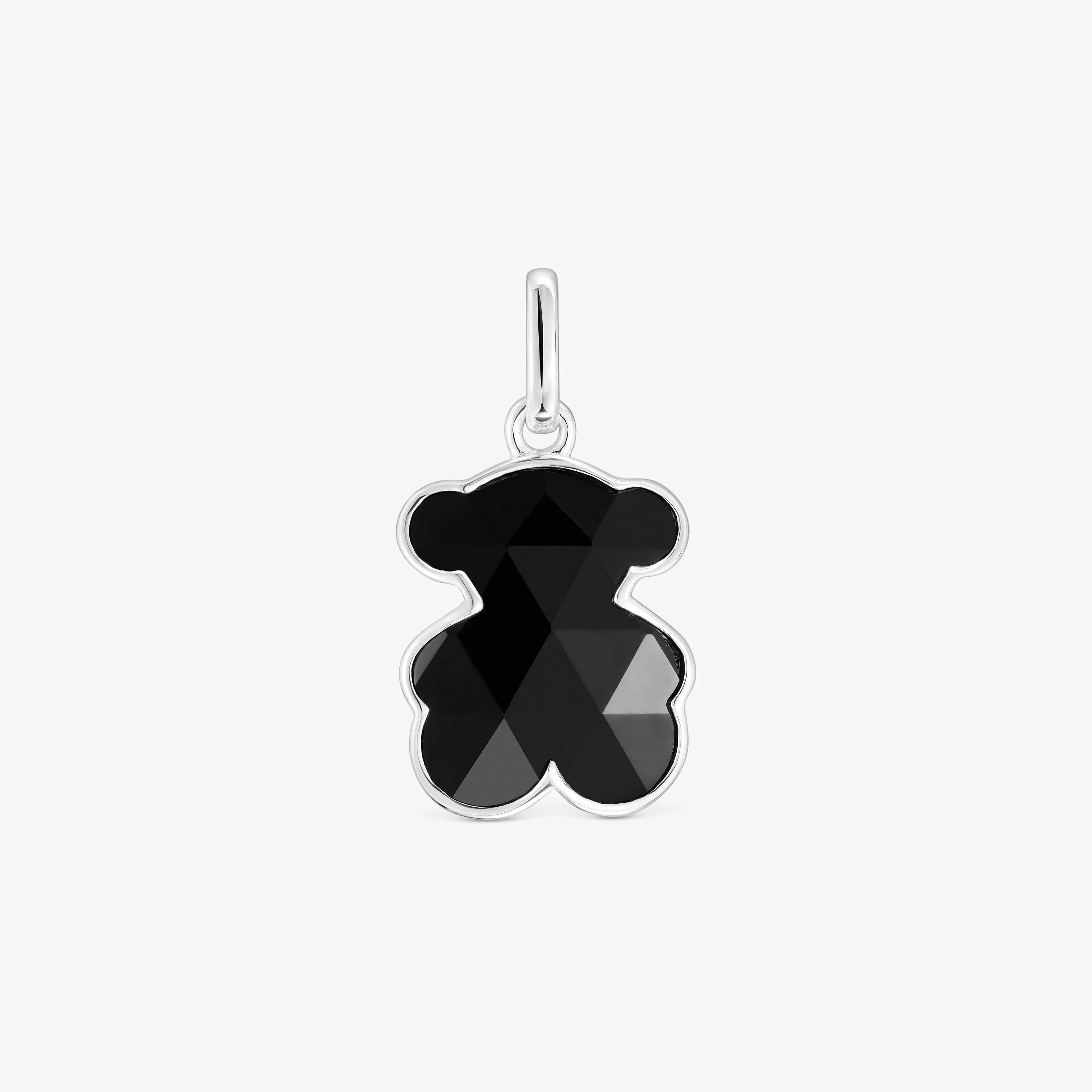 Small silver Pendant with onyx bear charm TOUS Icon Color - 1