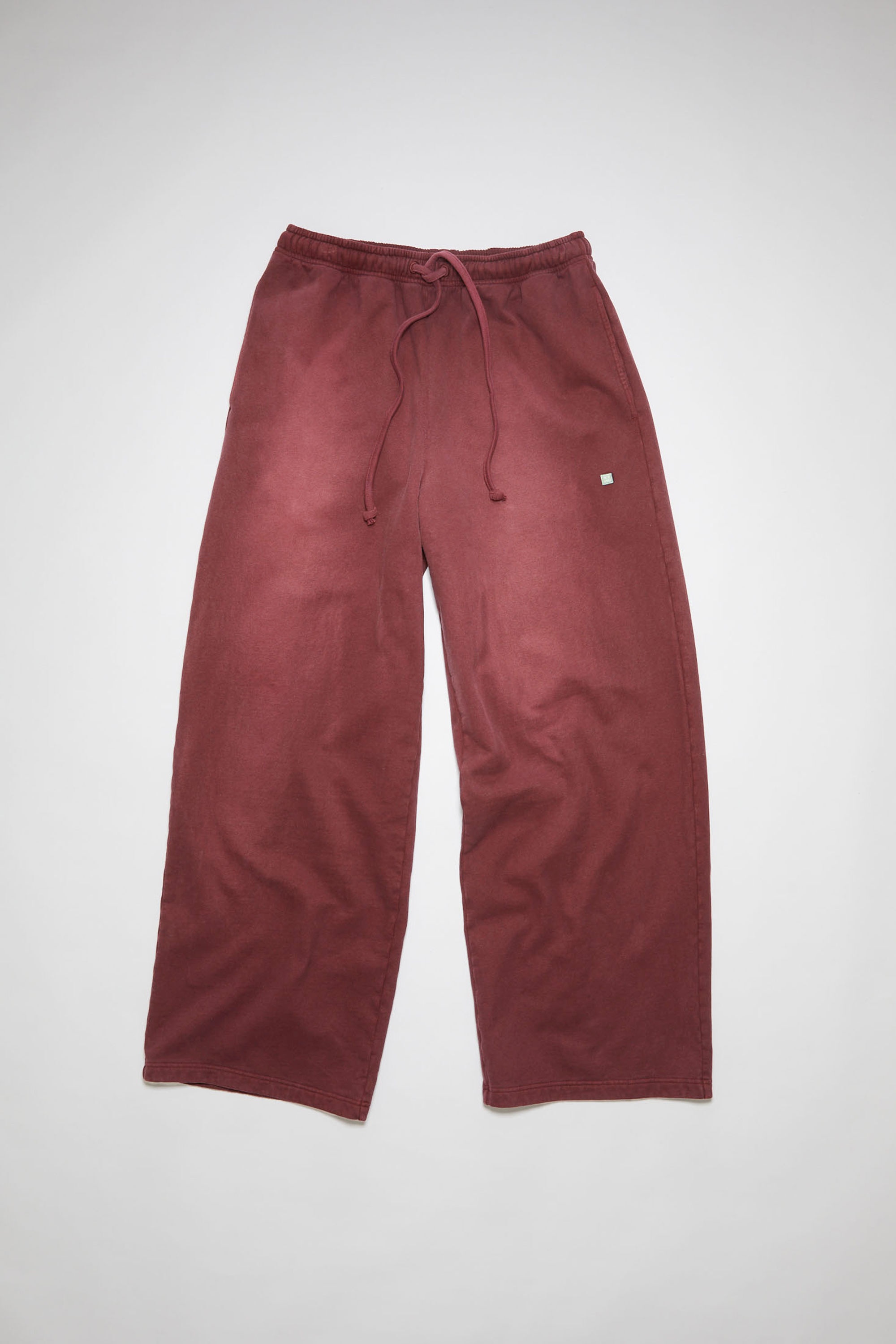 Fleece sweatpants - Wine red - 1