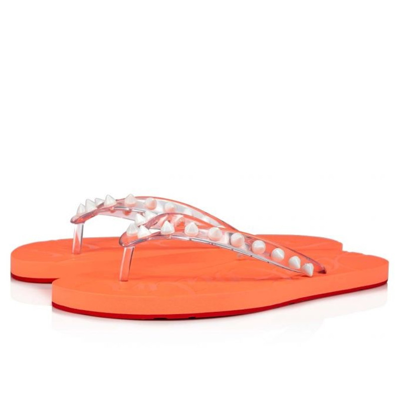Loubi Flip Spikes Woman TRANSP/DRAG 1